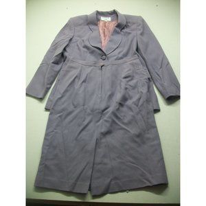 Kasper For ASL Purple Matching Blazer And Skirt Womens Sz 12